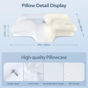 Almohada cervical Homca en un ambiente de descanso relajante